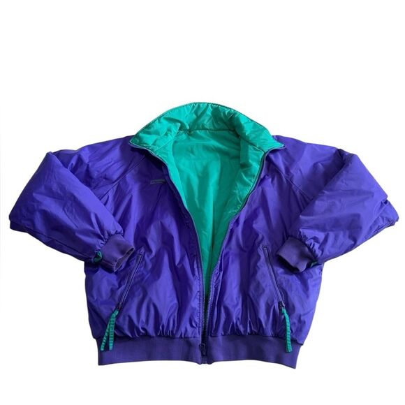 Vintage Columbia Reversible Purple Green Winter Jacket 90s Men’s Sz XL - Picture 8 of 15